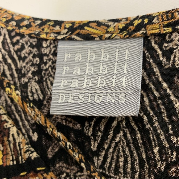 Rabbit Rabbit Rabbit Women's Vintage Boho Top. - Picture 6 of 8
